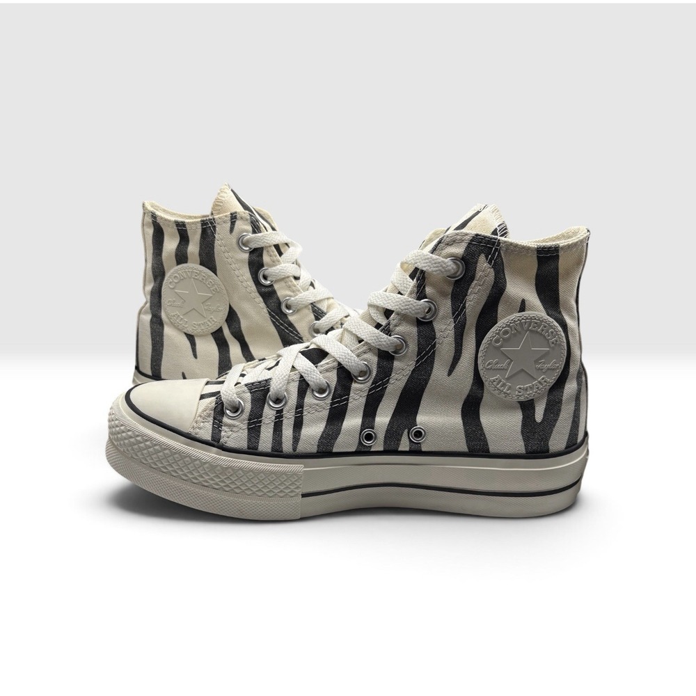 Converse Men's Chuck Taylor All Star High Top Zebra Stripe Sneakers Sz 8 -2217